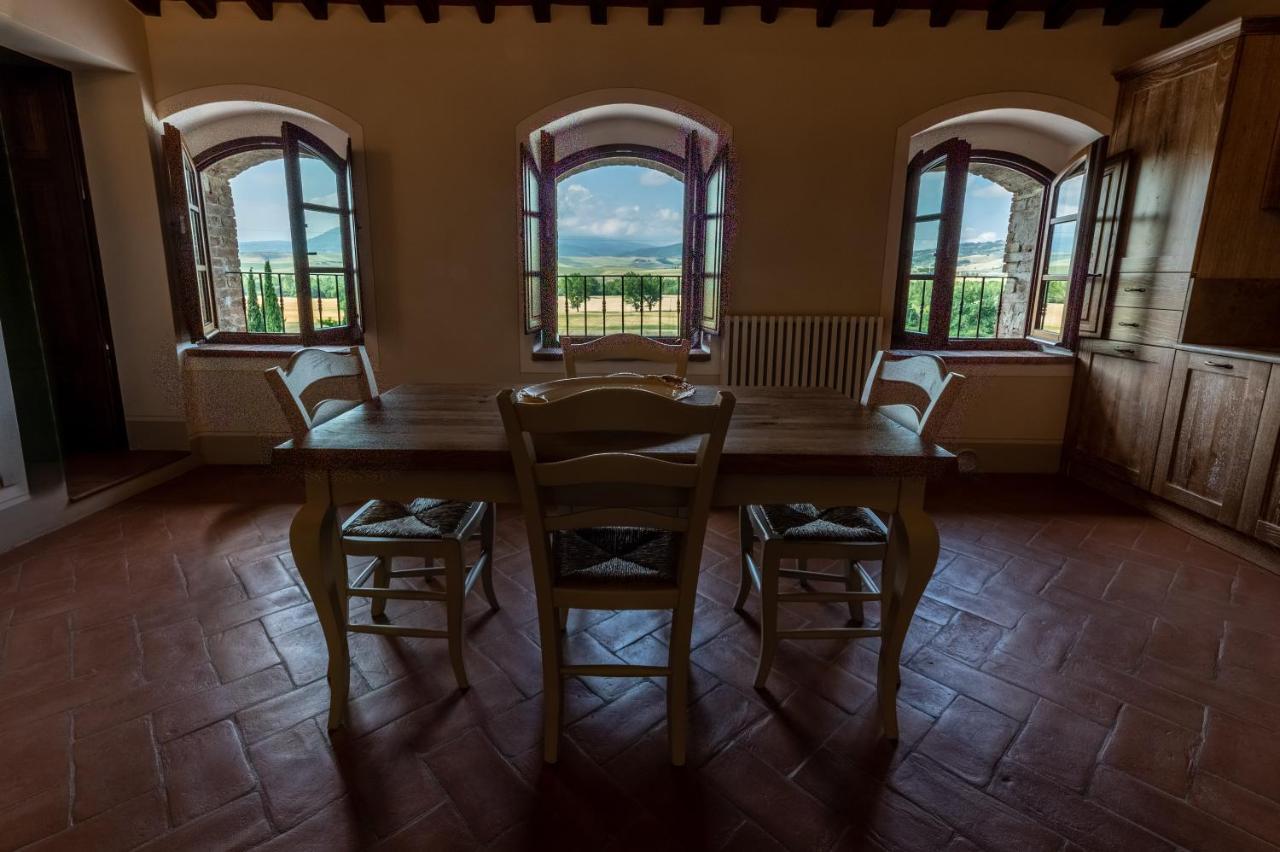 Agriturismo Castello La Grancia Di Spedaletto Villa Pienza Bagian luar foto